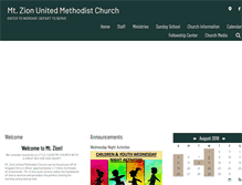 Tablet Screenshot of mtzionumcafton.com